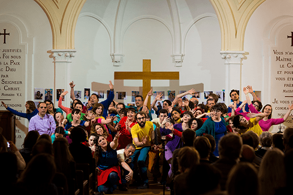 Choir concert in a church